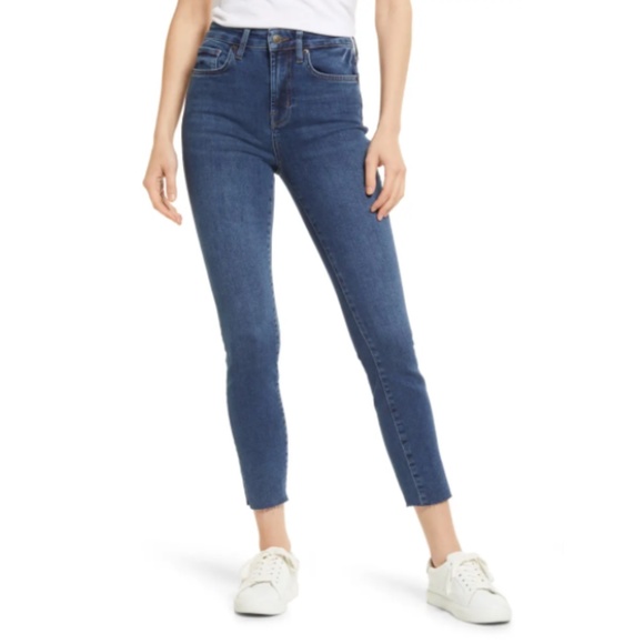 Rails The Larchmont Raw Hem High Waist Skinny Jeans - Baltic Blue - Picture 11 of 11